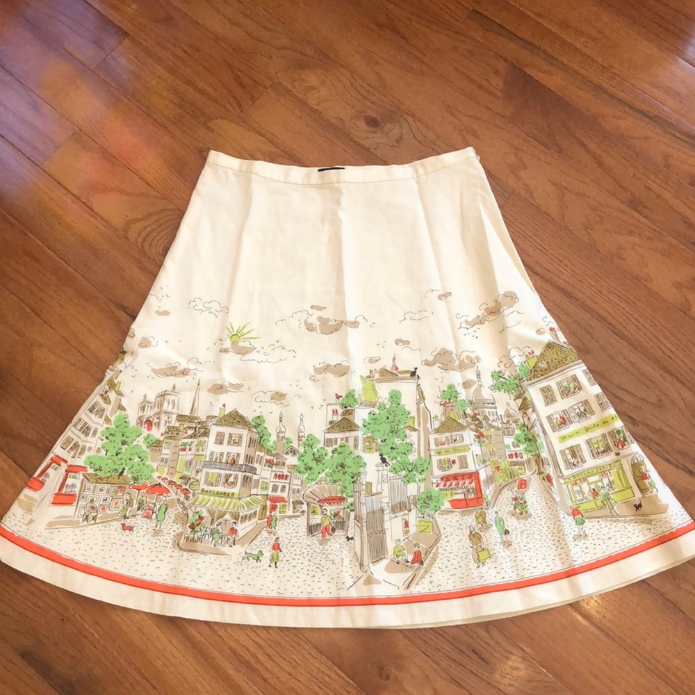 J Crew A-Line Parisian Inspired Skirt.